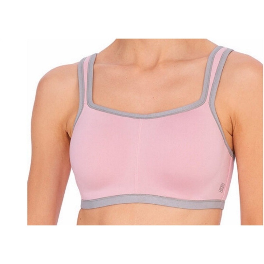 NWT Natori 32G Yogi Yoga Sports Bra 731050 Purple Pink & Gray 115567 - Picture 1 of 2
